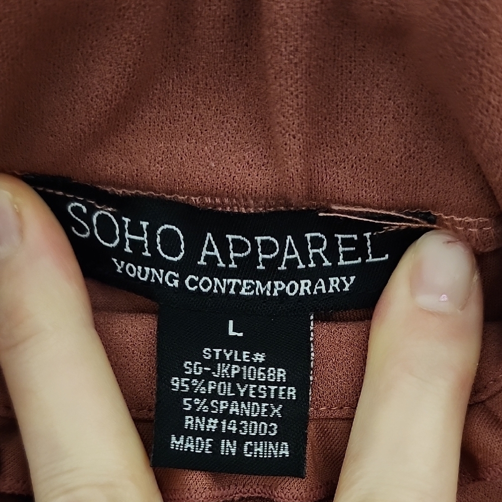 Soho Apparel Pink High-Waisted Trousers with Relaxed Fit - Picture 2 of 11